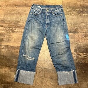Cuffed Mother Denim